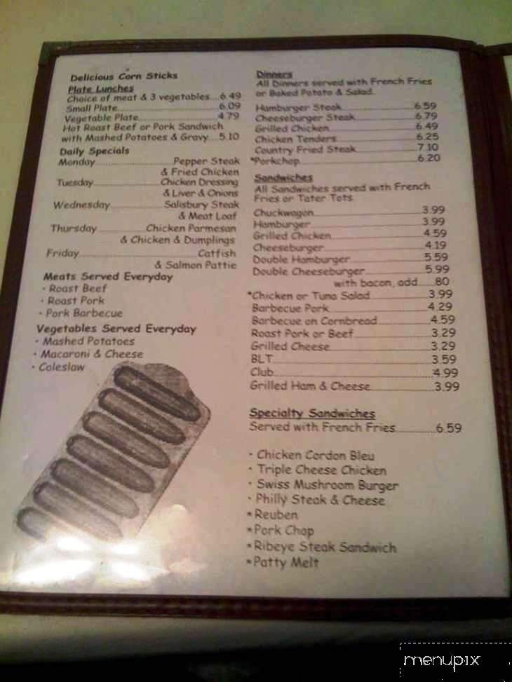 Moss's Southern Cooking - Clarksville, TN menu_pic