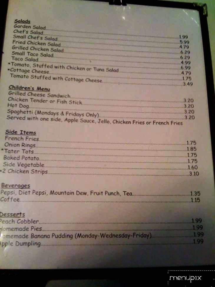 Moss's Southern Cooking - Clarksville, TN menu_pic