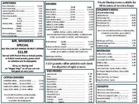 Mr Whiskers Fish & Grill - Mccomb, MS menu_pic