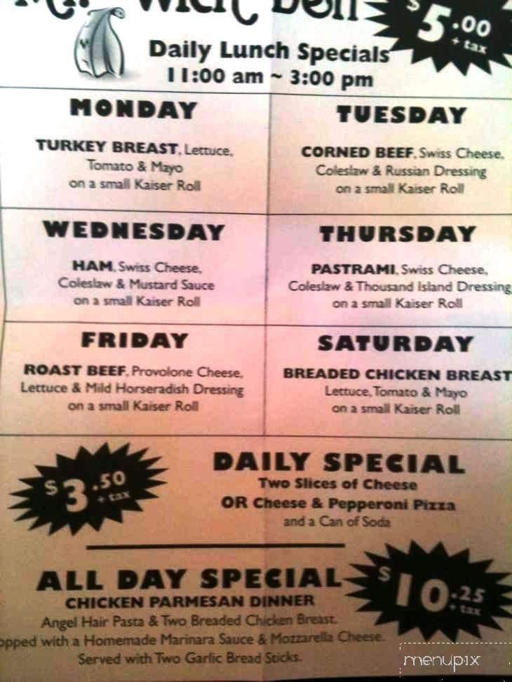 Mr Wich Deli - Ormond Beach, FL menu_pic