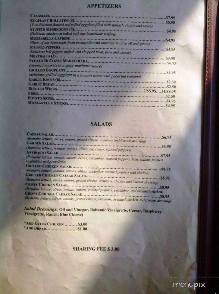 Marabella Pizza & Grill - Washington, NC menu_pic