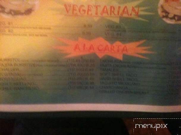 Mayas Mexican Bar and Grill - Lafayette, LA menu_pic