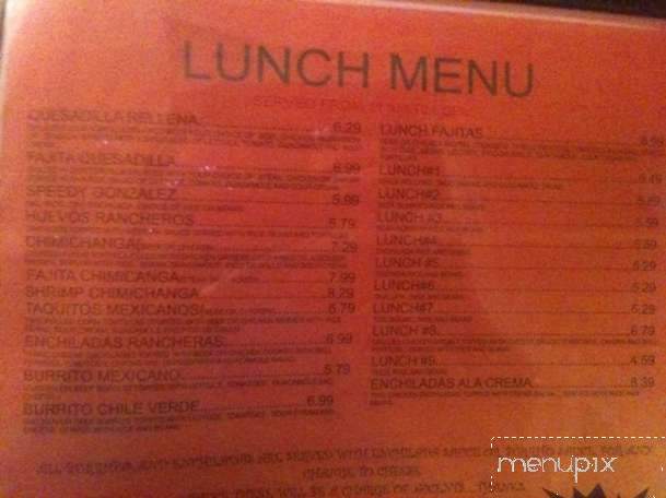 Mayas Mexican Bar and Grill - Lafayette, LA menu_pic