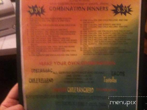 Mayas Mexican Bar and Grill - Lafayette, LA menu_pic
