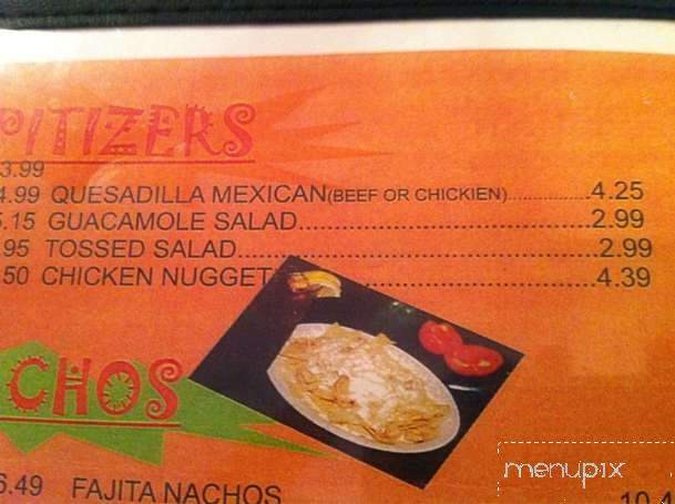 Mayas Mexican Bar and Grill - Lafayette, LA menu_pic