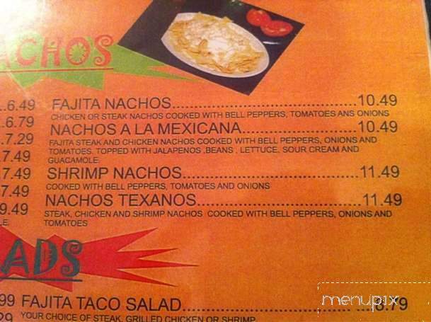 Mayas Mexican Bar and Grill - Lafayette, LA menu_pic