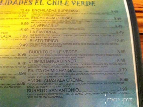 Mayas Mexican Bar and Grill - Lafayette, LA menu_pic