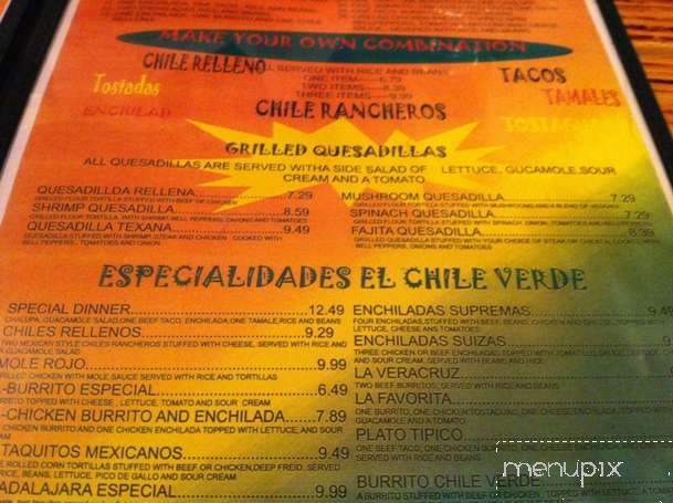 Mayas Mexican Bar and Grill - Lafayette, LA menu_pic