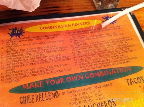 Mayas Mexican Bar and Grill - Lafayette, LA menu_pic