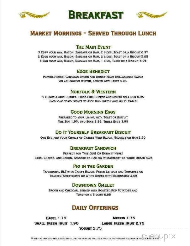 Market at Main - Lynchburg, VA menu_pic