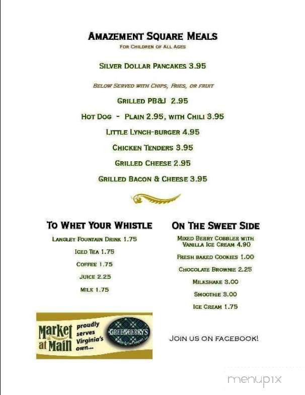 Market at Main - Lynchburg, VA menu_pic