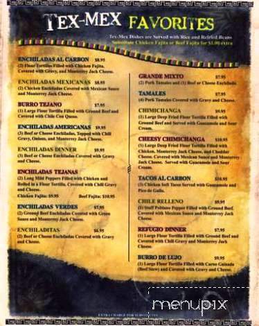 Mexico Lindo - Leesville, LA menu_pic