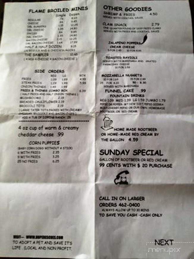 Mini Corral Hamburgers - Alton, IL menu_pic