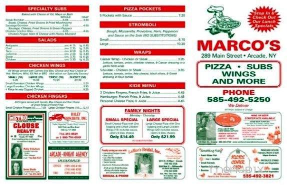 /3226149/Marcos-Pizza-and-Subs-Arcade-NY - Arcade, NY