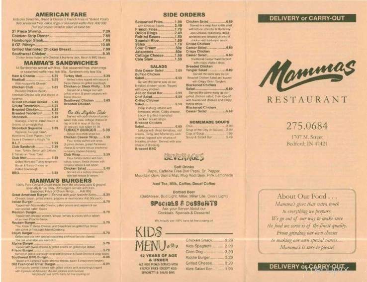 /140006493/Mammas-Mexican-Italian-Restaurant-Bedford-IN - Bedford, IN