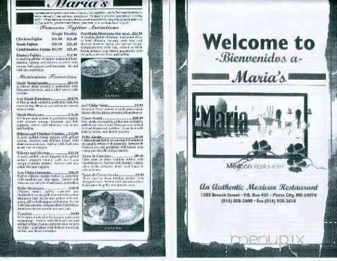 Marias Mexican Restaurant - Platte City, MO menu_pic