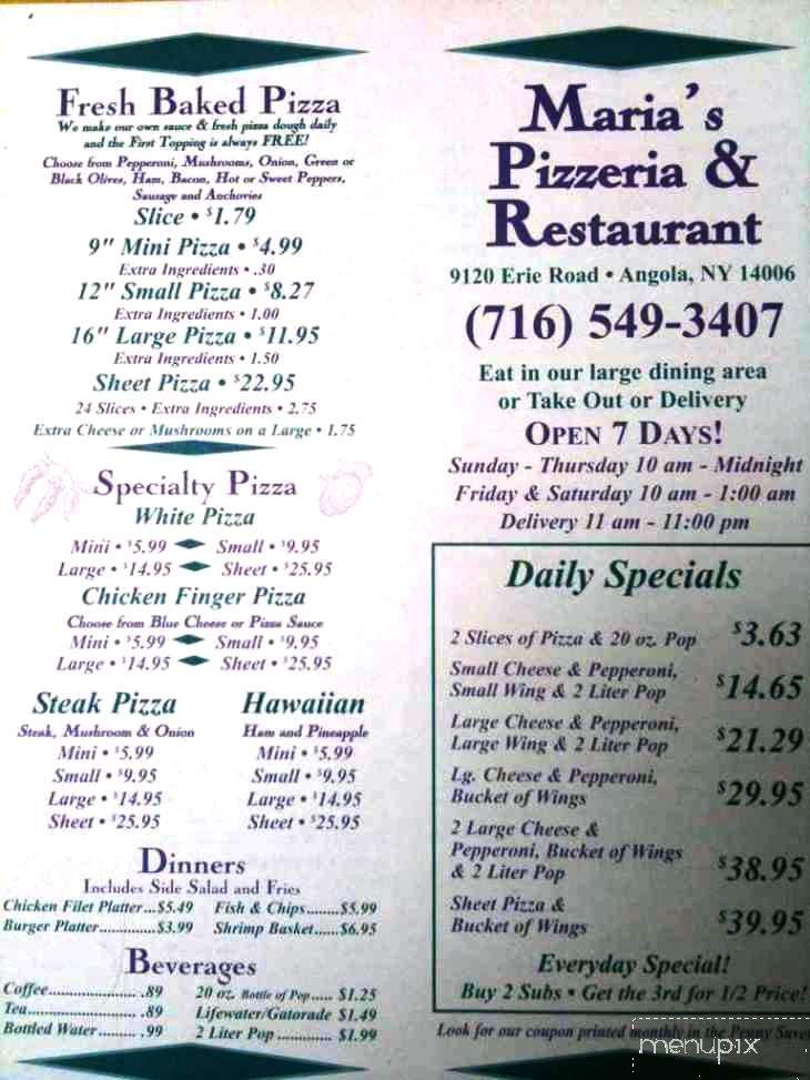 /3226192/Maria-Pizzeria-and-Restaurant-Angola-NY - Angola, NY