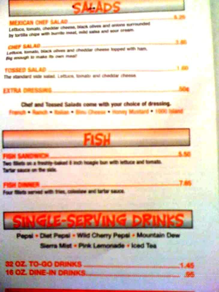 Marvin's Restaurant - Stevens Point, WI menu_pic