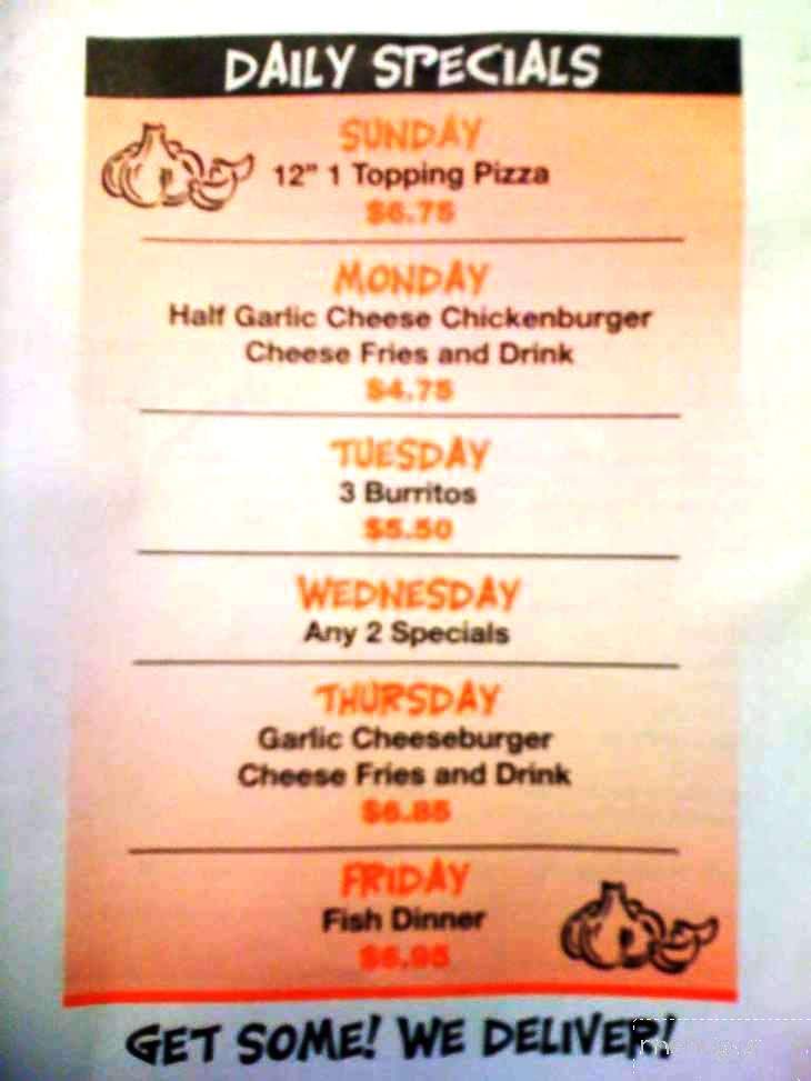Marvin's Restaurant - Stevens Point, WI menu_pic