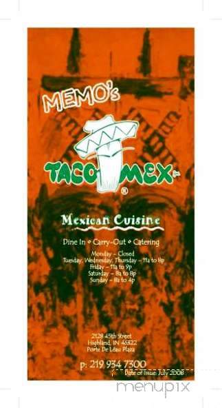 /140007052/Memos-Taco-Mex-Highland-IN - Highland, IN