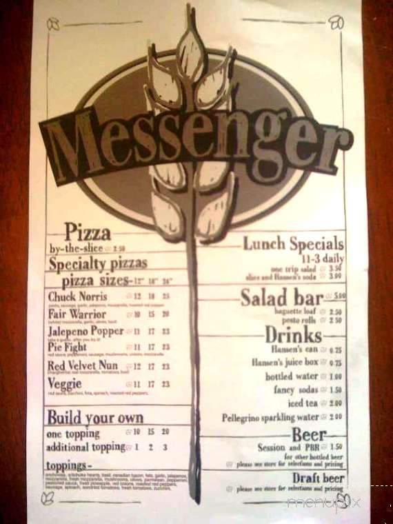 Messenger Pizza & Brewery - Nampa, ID menu_pic