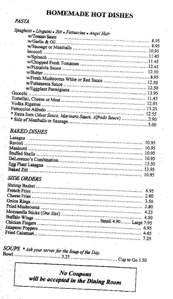 De Juan - Belvidere, IL menu_pic