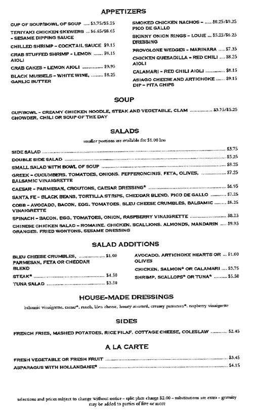 Longhorn Smokehouse - Bloomington, IL menu_pic