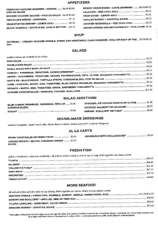 Longhorn Smokehouse - Bloomington, IL menu_pic