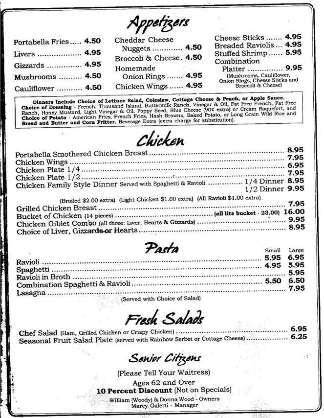 Cat Daddys Cafe - Shreveport, LA menu_pic