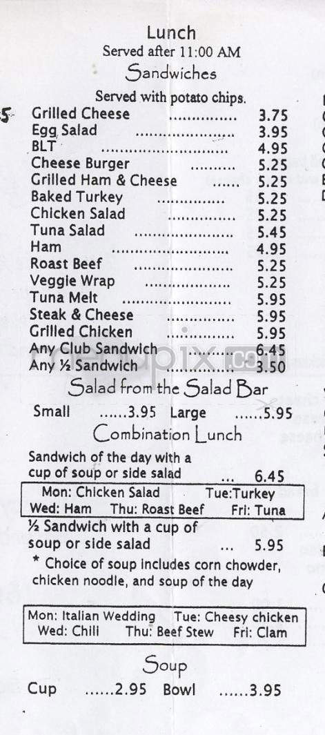A & A Restaurant - Salem, NH menu_pic
