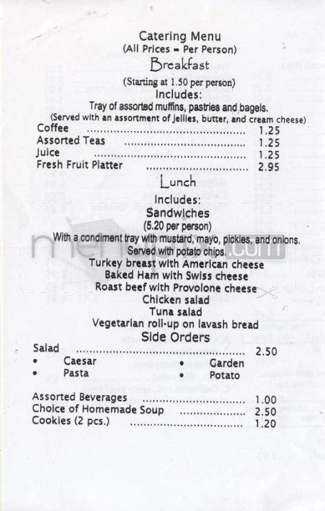 A & A Restaurant - Salem, NH menu_pic
