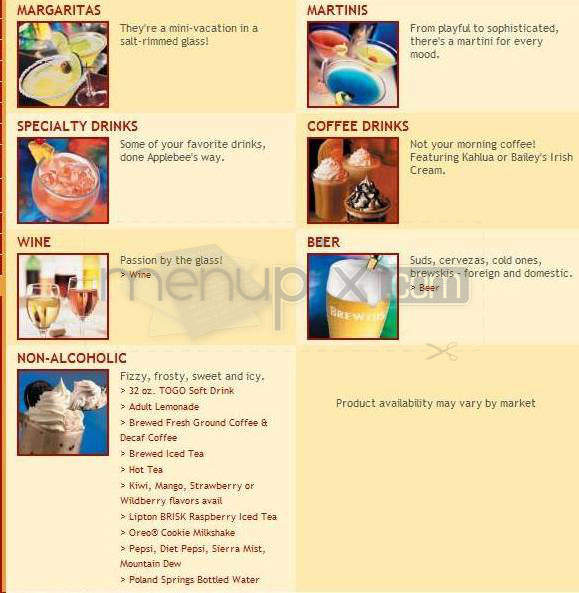 Applebee's Neighborhood Grill - Nashua, NH menu_pic