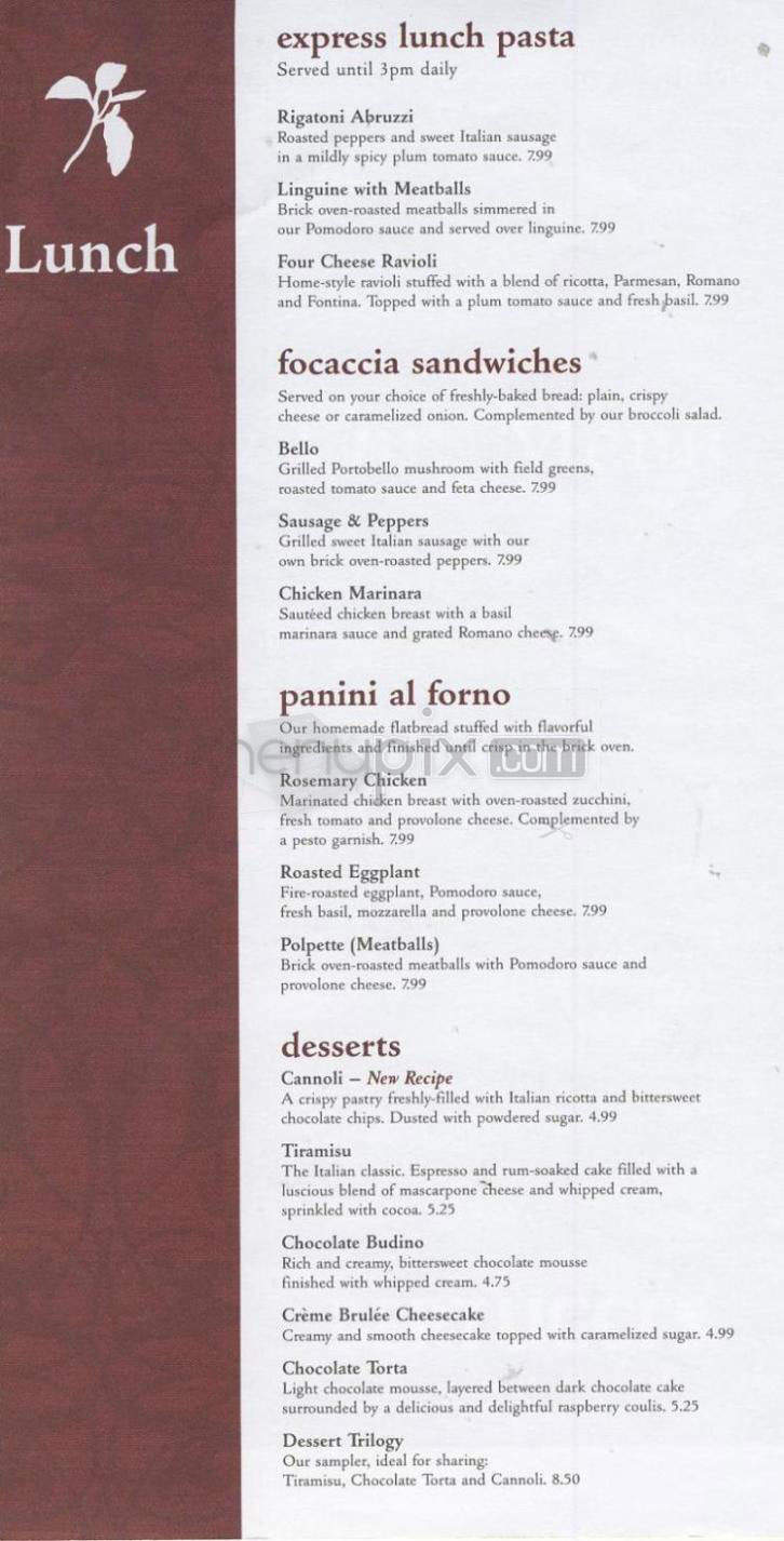 Bertucci's Brick Oven Restaurant - Salem, NH menu_pic