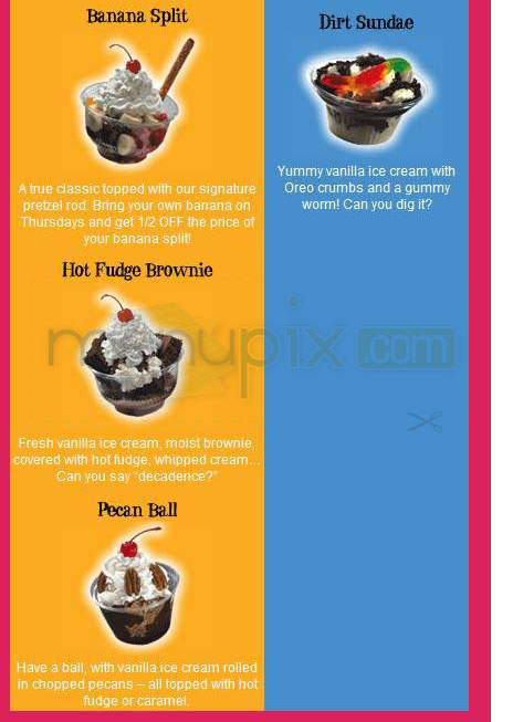 Bruster's Real Ice Cream - Nashua, NH menu_pic