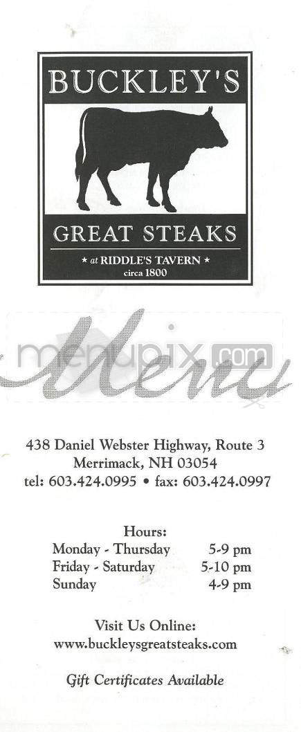/610213/Buckleys-Great-Steaks-Merrimack-NH - Merrimack, NH