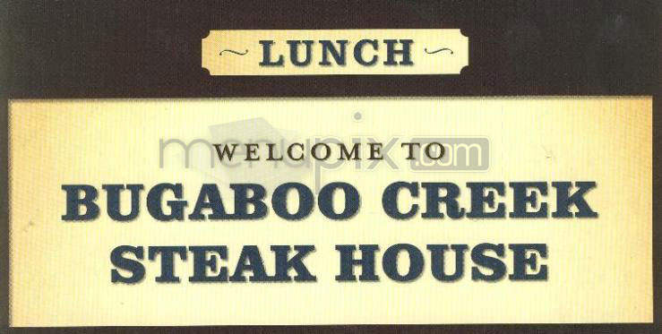 Bugaboo Creek Steakhouse Inc - Nashua, NH menu_pic