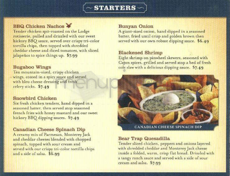Bugaboo Creek Steakhouse Inc - Nashua, NH menu_pic