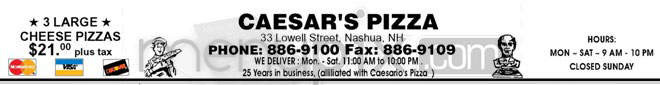 /610137/Caesar-s-Pizza-Nashua-NH - Nashua, NH
