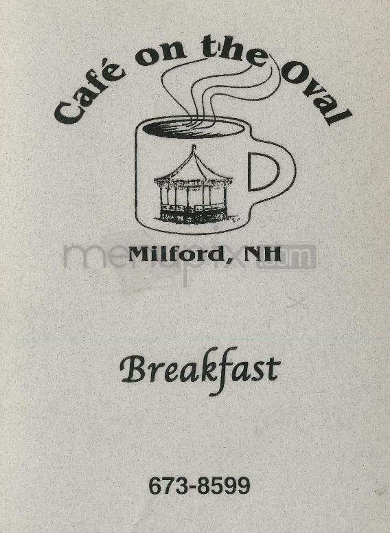 Cafe On The Oval - Milford, NH menu_pic