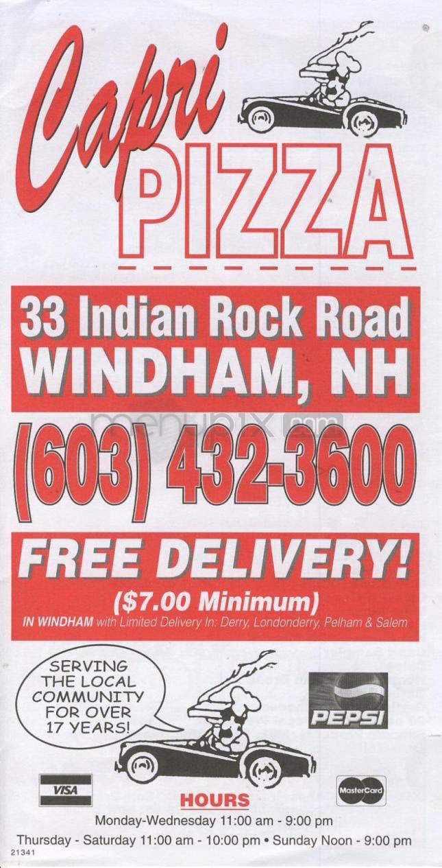 /710016/Capri-Pizza-Windham-NH - Windham, NH