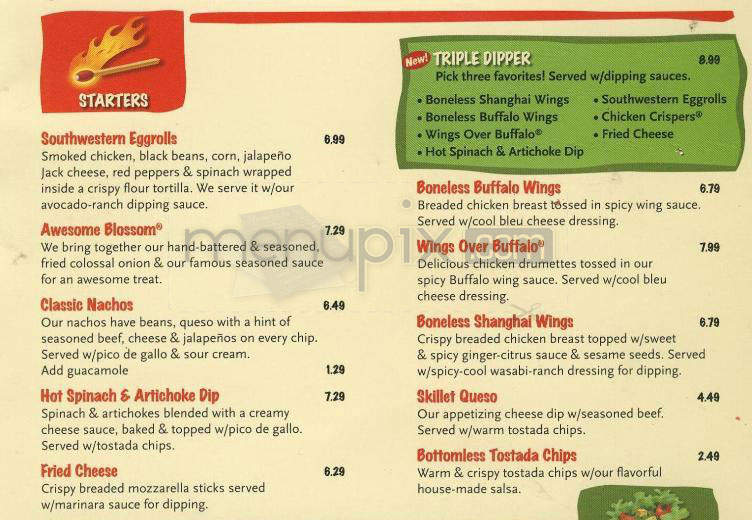 Chili's Grill & Bar - Nashua, NH menu_pic