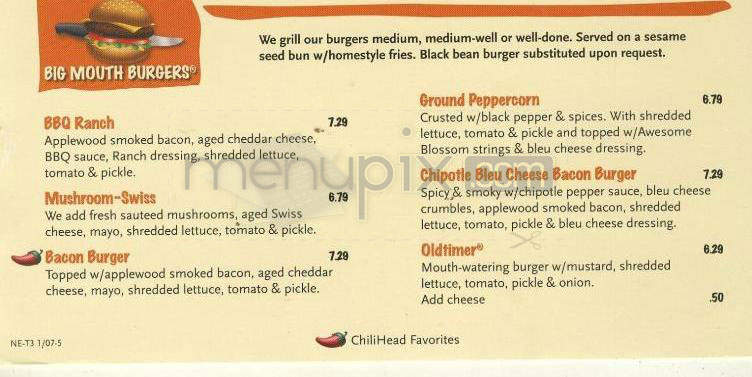 Chili's Grill & Bar - Nashua, NH menu_pic