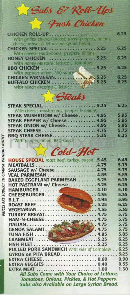 DW Pizzaria and Family Restaurant - Merrimack, NH menu_pic