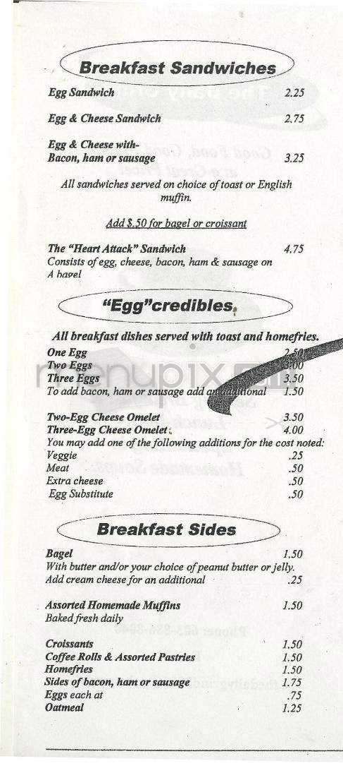 Daily Grind - Hudson, NH menu_pic