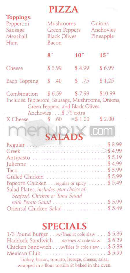 Dannelly's Pizza & Subs - Nashua, NH menu_pic
