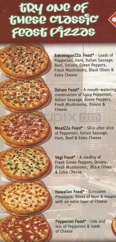 Domino's Pizza - Hudson, NH menu_pic