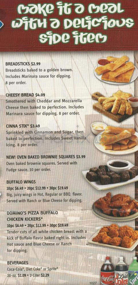 Domino's Pizza - Hudson, NH menu_pic