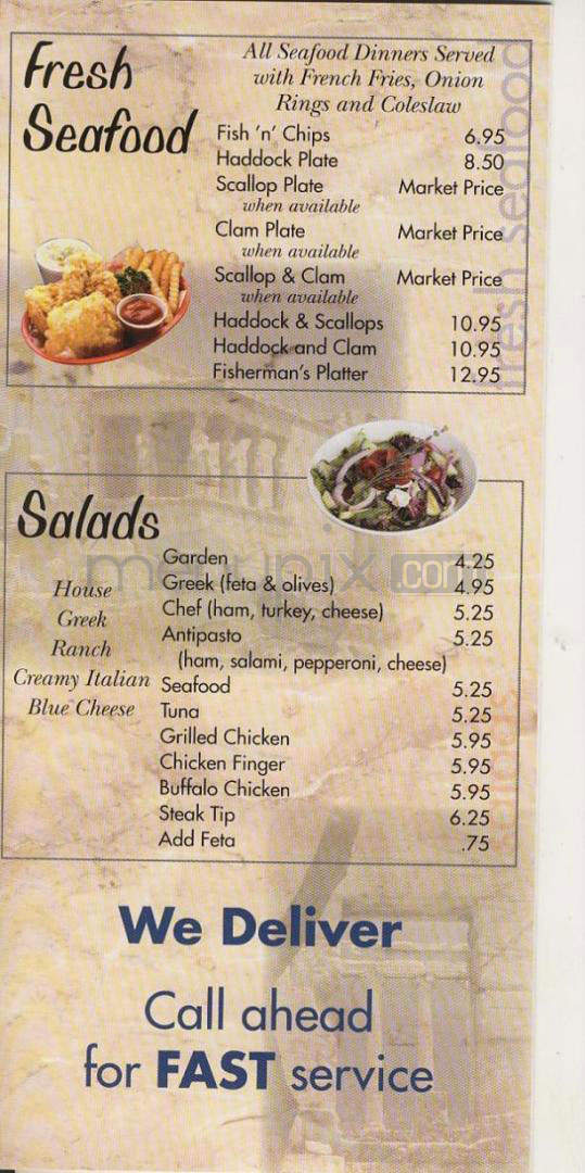 Hampstead House Of Pizza - Hampstead, NH menu_pic