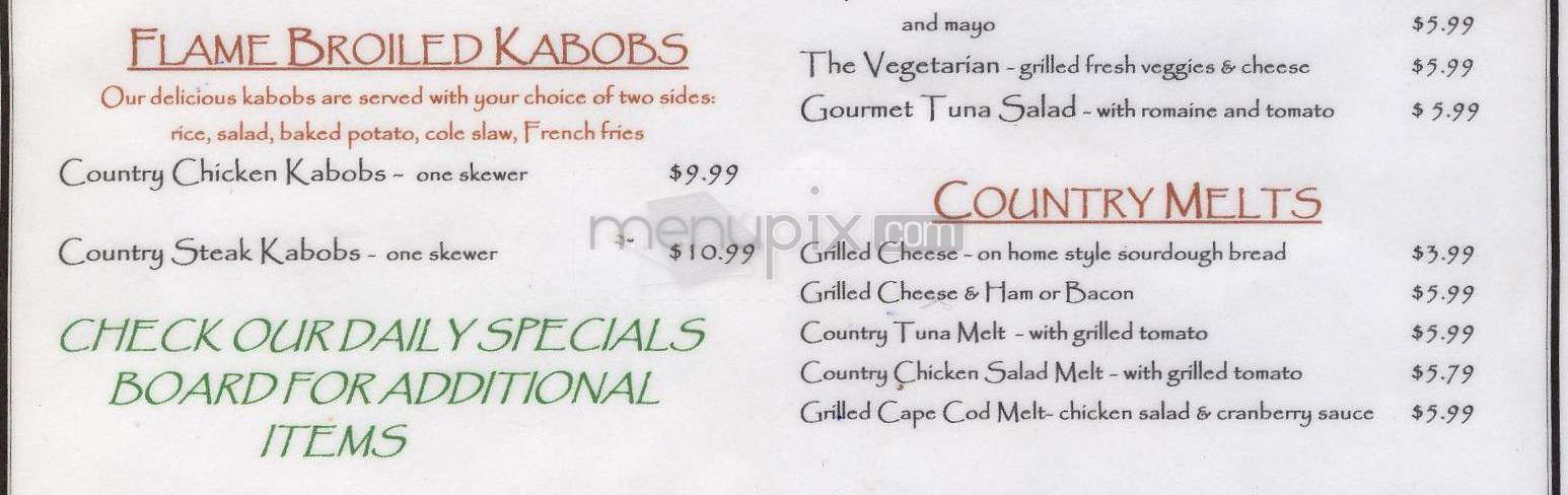 Hollis Country Kitchen - Hollis, NH menu_pic