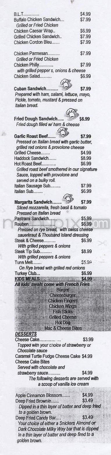 J Michael's Family Sports Pub - Windham, NH menu_pic